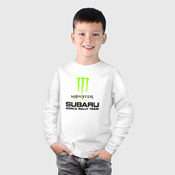 Лонгслив хлопковый детский MONSTER ENERGY Z, цвет: белый — фото 2
