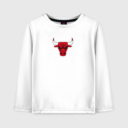 Лонгслив хлопковый детский CHICAGO BULLS, цвет: белый