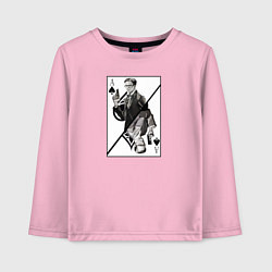 Лонгслив хлопковый детский Кингсман, цвет: светло-розовый
