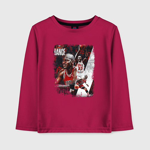 Детский лонгслив ПОСЛЕДНИЙ ТАНЕЦ / Маджента – фото 1