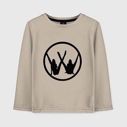 Лонгслив хлопковый детский Volkswagen Z, цвет: миндальный