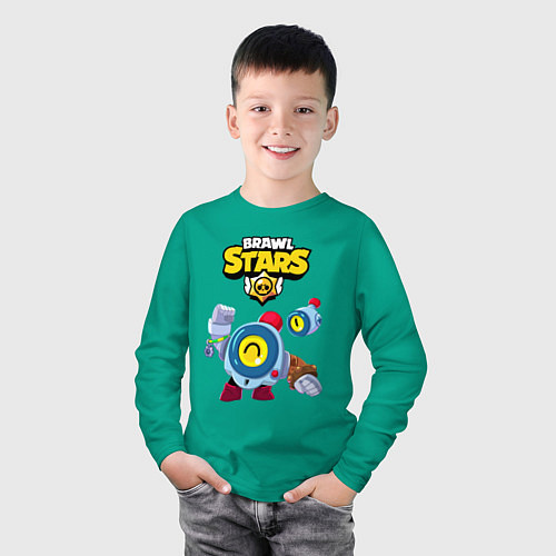 Детский лонгслив BRAWL STARS NANI / Зеленый – фото 3