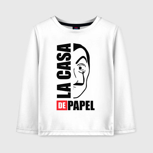 Детский лонгслив La Casa de Papel / Белый – фото 1