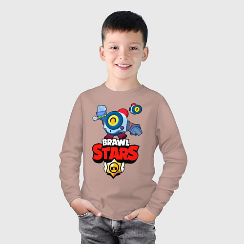 Детский лонгслив Nani - Brawl Stars / Пыльно-розовый – фото 3