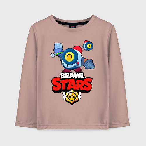 Детский лонгслив Nani - Brawl Stars / Пыльно-розовый – фото 1