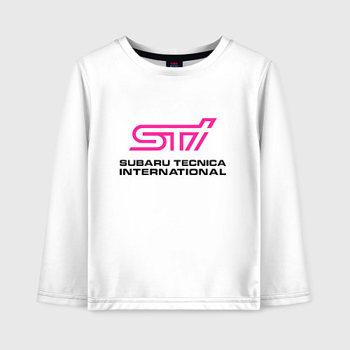 Детский лонгслив SUBARU STI Z / Белый – фото 1