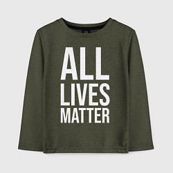 Детский лонгслив ALL LIVES MATTER