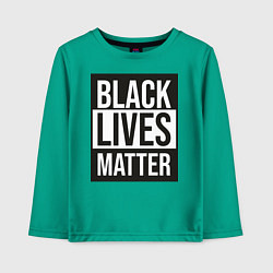 Детский лонгслив BLACK LIVES MATTER