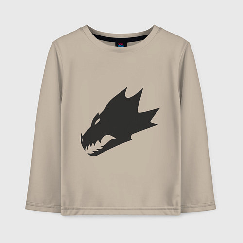 Детский лонгслив Саламандры (Salamanders) / Миндальный – фото 1