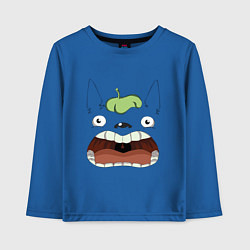 Лонгслив хлопковый детский Scream Totoro, цвет: синий
