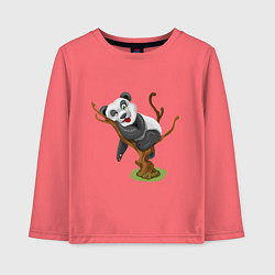 Детский лонгслив Смешная панда