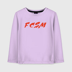 Лонгслив хлопковый детский FCSM, цвет: лаванда