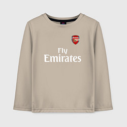 Лонгслив хлопковый детский ARSENAL, цвет: миндальный