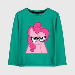Лонгслив хлопковый детский Pinky Pie hipster, цвет: зеленый
