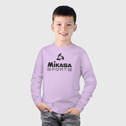 Лонгслив хлопковый детский MIKASA SPORTS, цвет: лаванда — фото 2