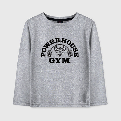 Детский лонгслив GYM / Меланж – фото 1