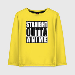 Детский лонгслив Straight Outta Anime