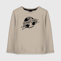 Детский лонгслив The World Is Yours