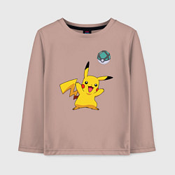 Детский лонгслив Pokemon pikachu 1