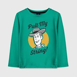 Детский лонгслив Pull My String!