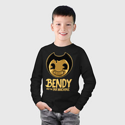 Лонгслив хлопковый детский Bendy And The Ink Machine, цвет: черный — фото 2