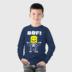 Лонгслив хлопковый детский ROBLOX, цвет: тёмно-синий — фото 2