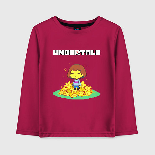 Детский лонгслив UNDERTALE / Маджента – фото 1