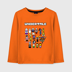 Лонгслив хлопковый детский UNDERTALE, цвет: оранжевый