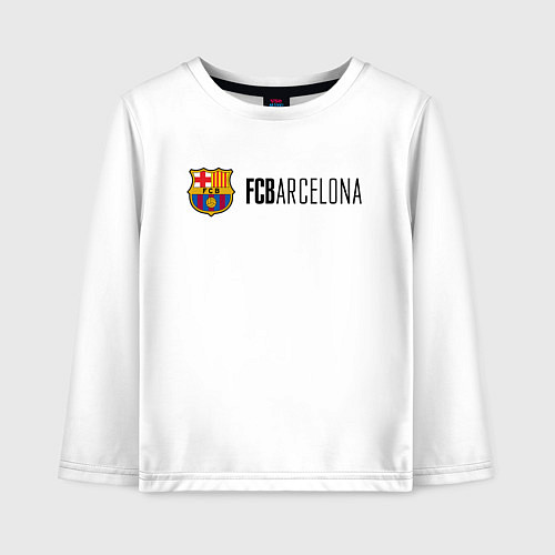 Детский лонгслив Barcelona FC / Белый – фото 1