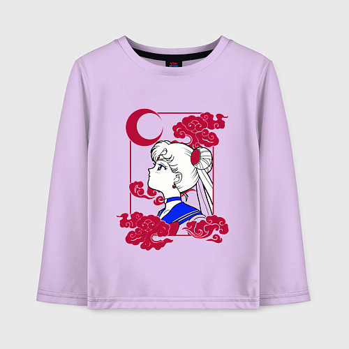 Детский лонгслив Сейлор Мун / Лаванда – фото 1