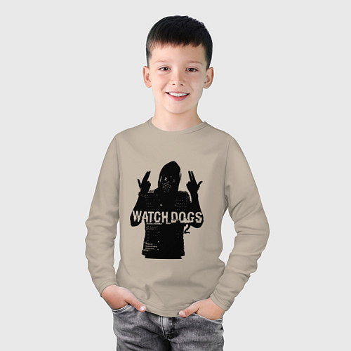 Детский лонгслив Watch dogs 2 Z / Миндальный – фото 3
