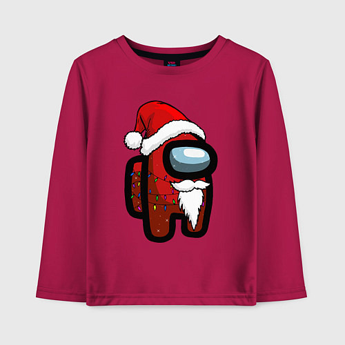 Детский лонгслив Among Us / Маджента – фото 1