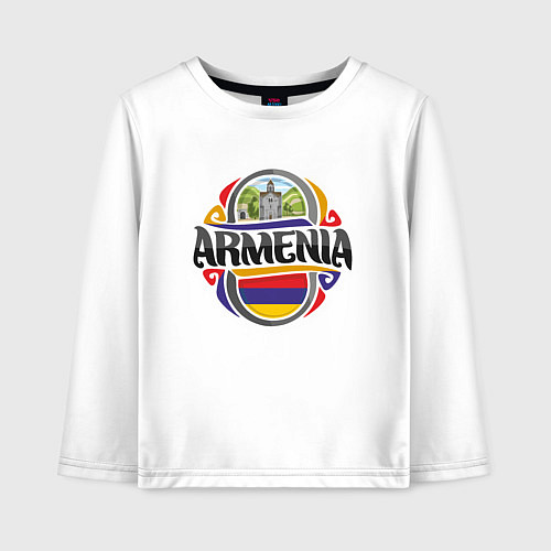 Детский лонгслив Армения / Белый – фото 1