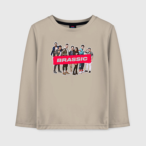 Детский лонгслив Голяк Brassic / Миндальный – фото 1