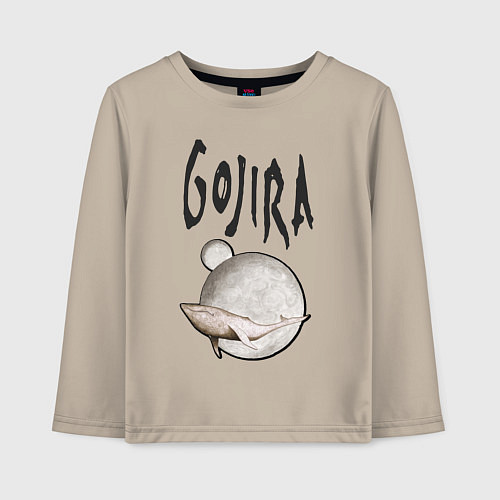 Детский лонгслив Gojira / Миндальный – фото 1