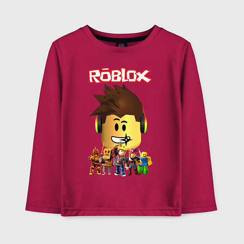 Детский лонгслив ROBLOX / Маджента – фото 1