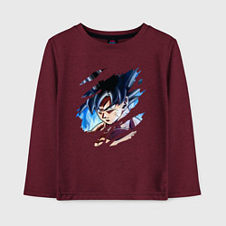 Лонгслив хлопковый детский Dragon Ball, цвет: меланж-бордовый