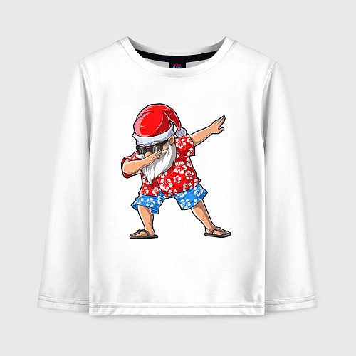 Детский лонгслив Dabing Santa / Белый – фото 1