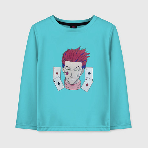 Детский лонгслив Хисока Мороу / Бирюзовый – фото 1