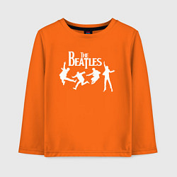 Лонгслив хлопковый детский The Beatles, цвет: оранжевый