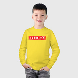 Лонгслив хлопковый детский КсенияKseniya, цвет: желтый — фото 2