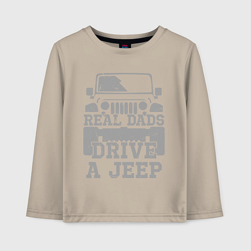 Детский лонгслив Джип / Миндальный – фото 1