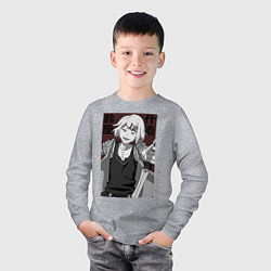 Лонгслив хлопковый детский Джузо Сузуя, цвет: меланж — фото 2