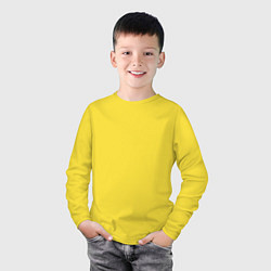 Лонгслив хлопковый детский ENIGMATICAL, цвет: желтый — фото 2
