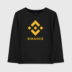Детский лонгслив BINANCE БИНАНС БИРЖА