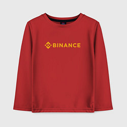 Детский лонгслив BINANCE БИНАНС БИРЖА СПИНА