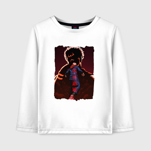 Детский лонгслив JUJUTSU KAISEN SUKUNA / Белый – фото 1