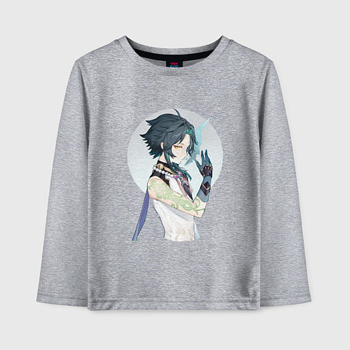 Детский лонгслив Сяо / Меланж – фото 1
