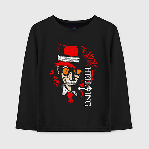 Детский лонгслив Хеллсинг Hellsing / Черный – фото 1