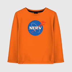 Лонгслив хлопковый детский Nerv, цвет: оранжевый